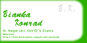 bianka konrad business card